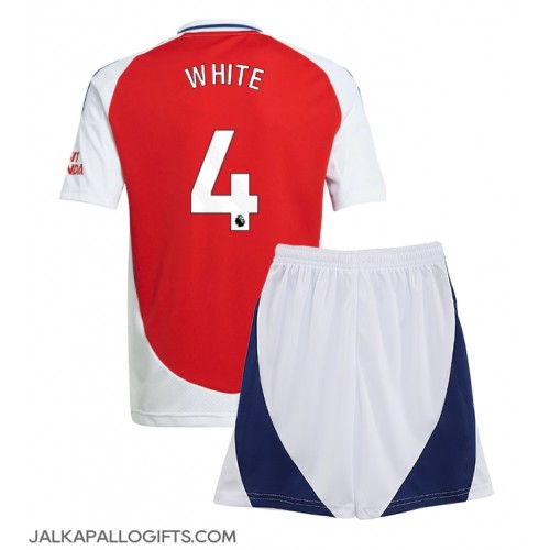 Arsenal Ben White #4 Koti Peliasu Lasten 2024-25 Lyhythihainen (+ Lyhyet housut)